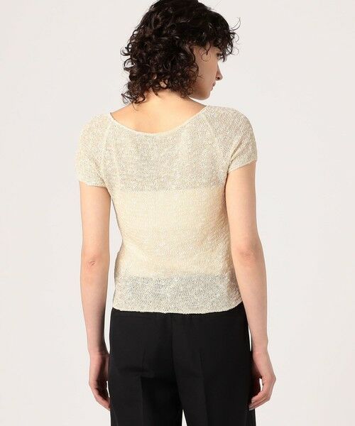 TOMORROWLAND / トゥモローランド ニット・セーター | グリッターコットン ショートスリーブプルオーバー | 詳細4