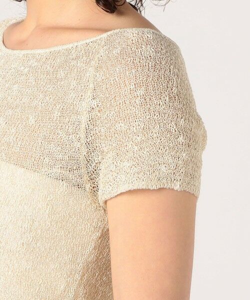 TOMORROWLAND / トゥモローランド ニット・セーター | グリッターコットン ショートスリーブプルオーバー | 詳細7