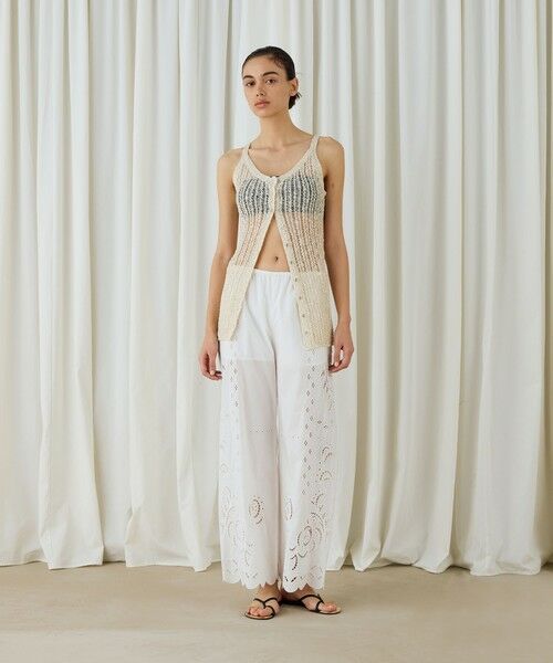 TOMORROWLAND / トゥモローランド ニット・セーター | スラブコットンニットキャミソール | 詳細1