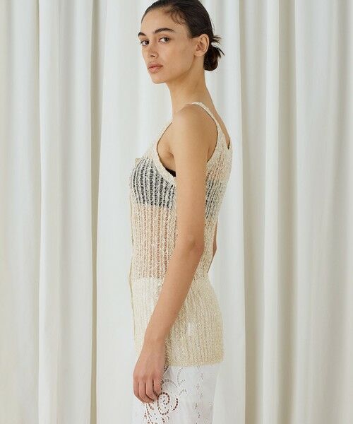 TOMORROWLAND / トゥモローランド ニット・セーター | スラブコットンニットキャミソール | 詳細3