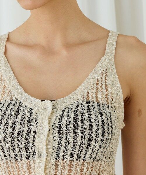 TOMORROWLAND / トゥモローランド ニット・セーター | スラブコットンニットキャミソール | 詳細5