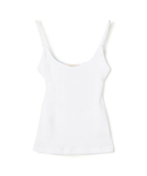 TOMORROWLAND / トゥモローランド キャミソール・チューブトップ | スモールライトリブ バックオープンキャミソール(11 ホワイト)