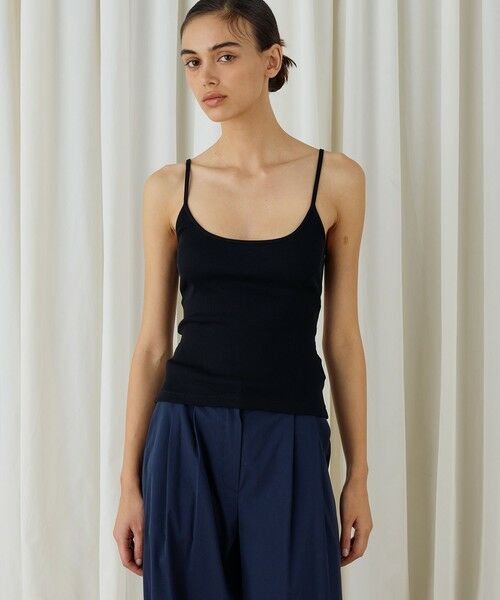 TOMORROWLAND / トゥモローランド キャミソール・チューブトップ | スモールライトリブ バックオープンキャミソール | 詳細2