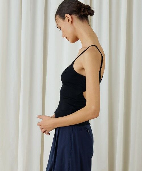 TOMORROWLAND / トゥモローランド キャミソール・チューブトップ | スモールライトリブ バックオープンキャミソール | 詳細3