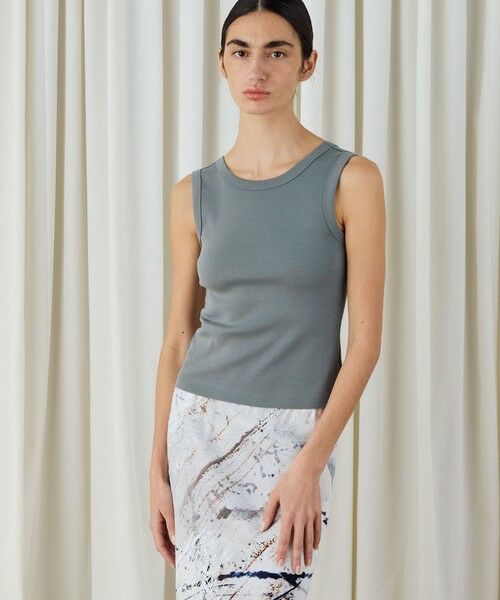 TOMORROWLAND / トゥモローランド タンクトップ | ソフトサーキュラーリブ タンクトップ | 詳細3