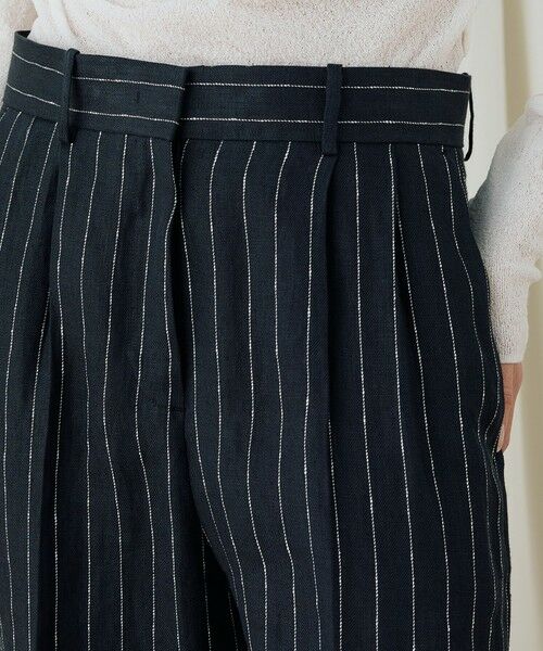 セール】 ヘンプツイルストライプワイドパンツ （その他パンツ