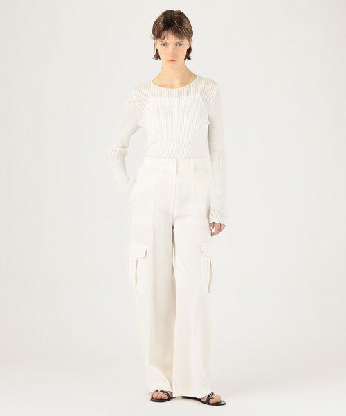 TOMORROWLAND / トゥモローランド カーゴパンツ | ソフトサテンワイドカーゴパンツ | 詳細1