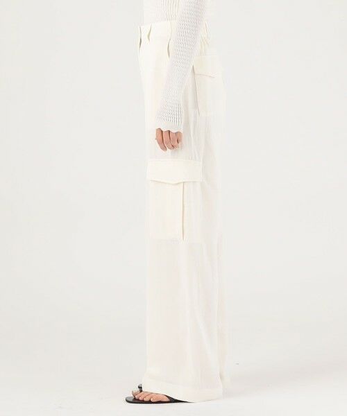 TOMORROWLAND / トゥモローランド カーゴパンツ | ソフトサテンワイドカーゴパンツ | 詳細3