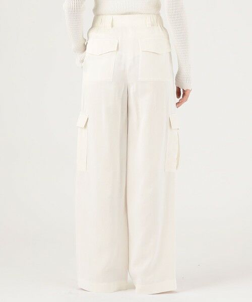 TOMORROWLAND / トゥモローランド カーゴパンツ | ソフトサテンワイドカーゴパンツ | 詳細4