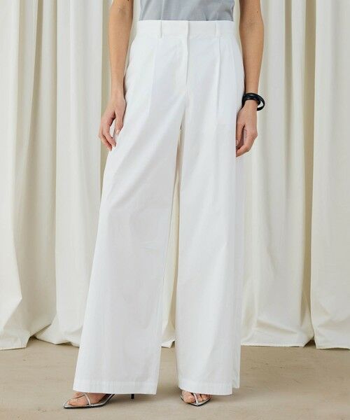 TOMORROWLAND / トゥモローランド その他パンツ | コットンストレッチポプリン　2タックワイドパンツ | 詳細2