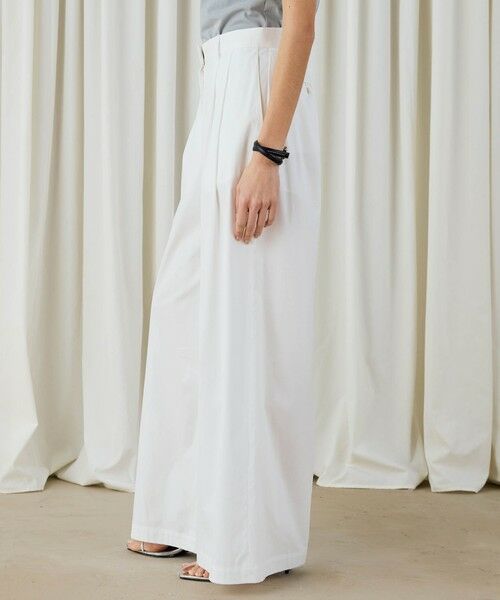 TOMORROWLAND / トゥモローランド その他パンツ | コットンストレッチポプリン　2タックワイドパンツ | 詳細3