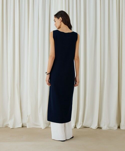 TOMORROWLAND / トゥモローランド ロング・マキシ丈ワンピース | ハイツイストドライコットン ボートネックワンピース | 詳細3