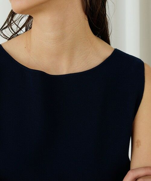 TOMORROWLAND / トゥモローランド ロング・マキシ丈ワンピース | ハイツイストドライコットン ボートネックワンピース | 詳細4