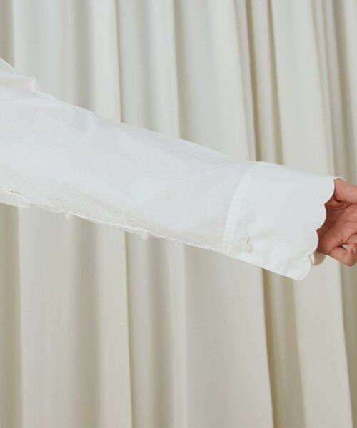 TOMORROWLAND / トゥモローランド ロング・マキシ丈ワンピース | カットワークエンブロイダリー クルーネックシャツワンピース | 詳細6