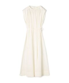 TOMORROWLAND / トゥモローランド ロング・マキシ丈ワンピース | コットンシルクタイプライター スクエアスリーブワンピース