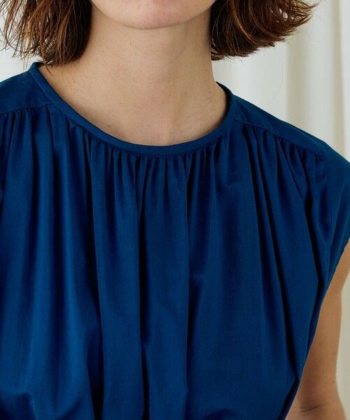 TOMORROWLAND / トゥモローランド ロング・マキシ丈ワンピース | コットンシルクタイプライター スクエアスリーブワンピース | 詳細4