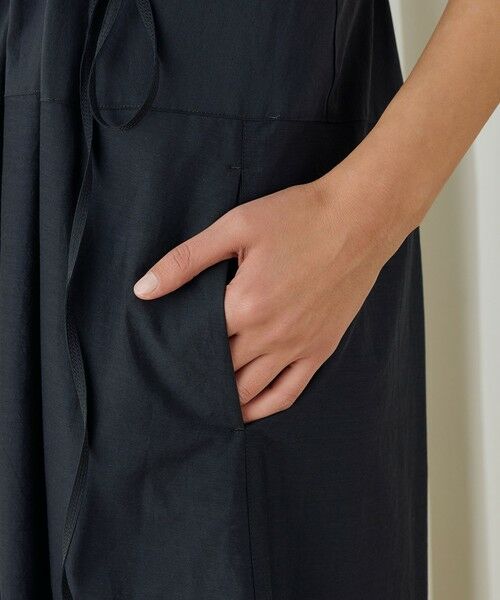 TOMORROWLAND / トゥモローランド ロング・マキシ丈ワンピース | コットンシルクタイプライター コクーンワンピース | 詳細7