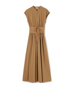 TOMORROWLAND / トゥモローランド ロング・マキシ丈ワンピース | ストレッチポプリン フレンチスリーブワンピース