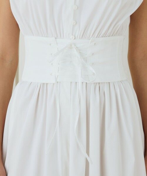 TOMORROWLAND / トゥモローランド ロング・マキシ丈ワンピース | ストレッチポプリン フレンチスリーブワンピース | 詳細8