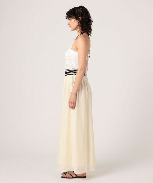 TOMORROWLAND / トゥモローランド ロング・マキシ丈ワンピース | コットンシルクローンレースコンビ ホルターネックワンピース | 詳細2