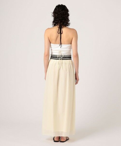 TOMORROWLAND / トゥモローランド ロング・マキシ丈ワンピース | コットンシルクローンレースコンビ ホルターネックワンピース | 詳細3