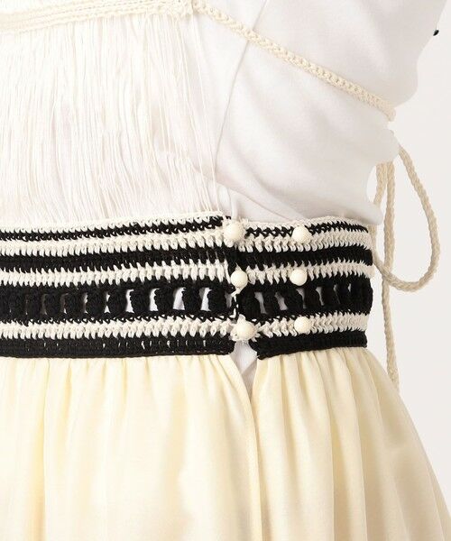 TOMORROWLAND / トゥモローランド ロング・マキシ丈ワンピース | コットンシルクローンレースコンビ ホルターネックワンピース | 詳細8