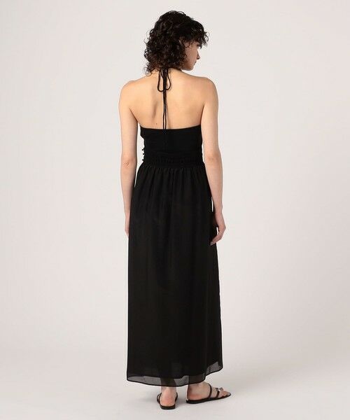 TOMORROWLAND / トゥモローランド ロング・マキシ丈ワンピース | コットンシルクローンレースコンビ ホルターネックワンピース | 詳細3