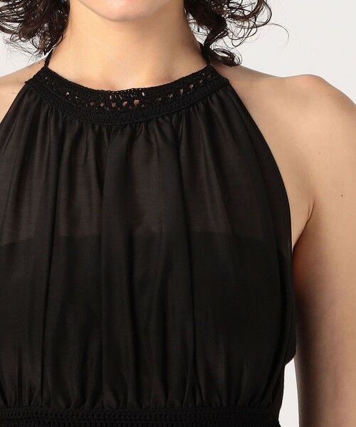 TOMORROWLAND / トゥモローランド ロング・マキシ丈ワンピース | コットンシルクローンレースコンビ ホルターネックワンピース | 詳細4