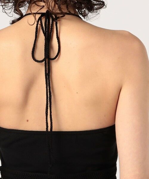 TOMORROWLAND / トゥモローランド ロング・マキシ丈ワンピース | コットンシルクローンレースコンビ ホルターネックワンピース | 詳細5