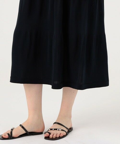 TOMORROWLAND / トゥモローランド ロング・マキシ丈ワンピース | ドライポリエステルコットン アメリカンスリーブワンピース | 詳細7