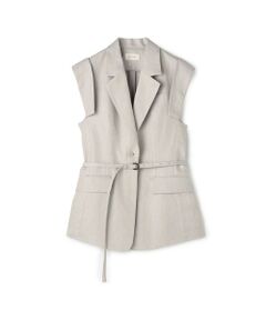 TOMORROWLAND / トゥモローランド その他アウター | ヘンプツイルロールアップスリーブジレ