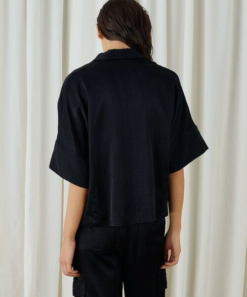 TOMORROWLAND / トゥモローランド テーラードジャケット | ソフトサテン ハーフスリーブジャケット | 詳細4