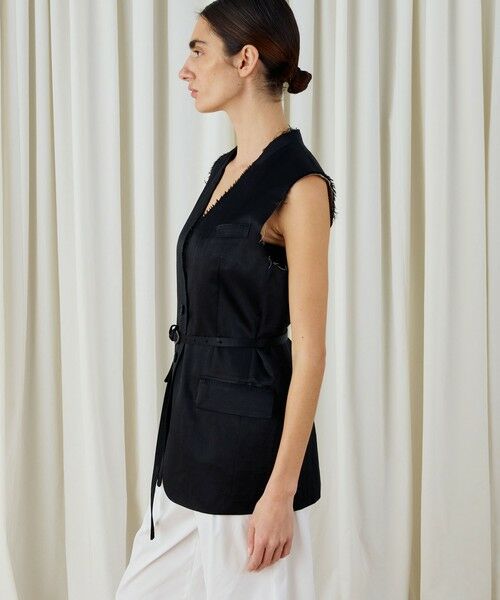 TOMORROWLAND / トゥモローランド その他アウター | ソフトサテン ノーカラージレ | 詳細3