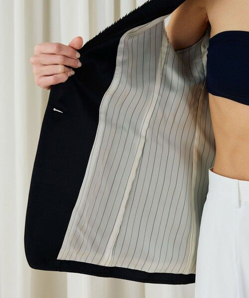 TOMORROWLAND / トゥモローランド その他アウター | ソフトサテン ノーカラージレ | 詳細5