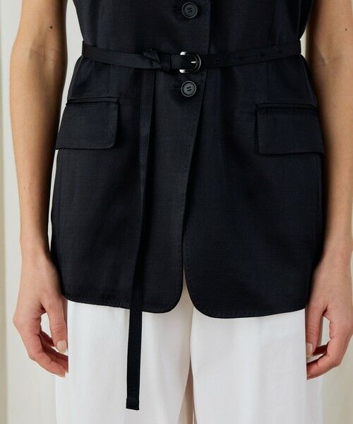 TOMORROWLAND / トゥモローランド その他アウター | ソフトサテン ノーカラージレ | 詳細9