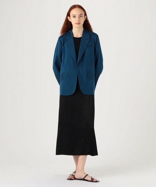 TOMORROWLAND / トゥモローランド テーラードジャケット | コットンシルクタイプライター リラックスジャケット | 詳細1