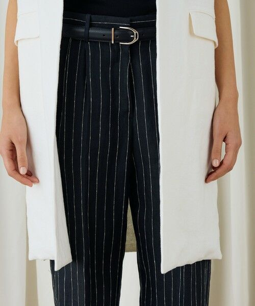 TOMORROWLAND / トゥモローランド ベスト | ファブリックコンビ ロングジレ | 詳細8