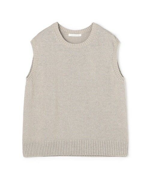 TOMORROWLAND / トゥモローランド ニット・セーター | リネンリリヤーン クルーネックプルオーバーベスト（43 ベージュ）