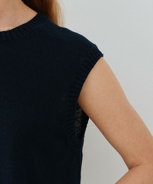 TOMORROWLAND / トゥモローランド ニット・セーター | リネンリリヤーン クルーネックプルオーバーベスト | 詳細6