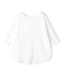 TOMORROWLAND / トゥモローランド ニット・セーター | クレープガーター ドルマンハーフスリーブ プルオーバー