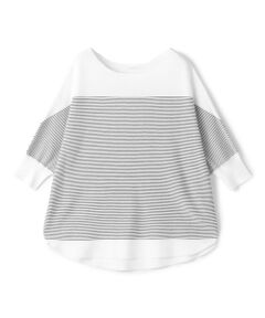 TOMORROWLAND / トゥモローランド ニット・セーター | クレープガーター ドルマンハーフスリーブ プルオーバー