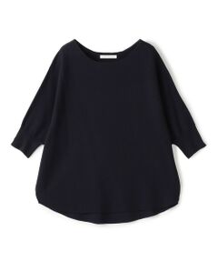 TOMORROWLAND / トゥモローランド ニット・セーター | クレープガーター ドルマンハーフスリーブ プルオーバー