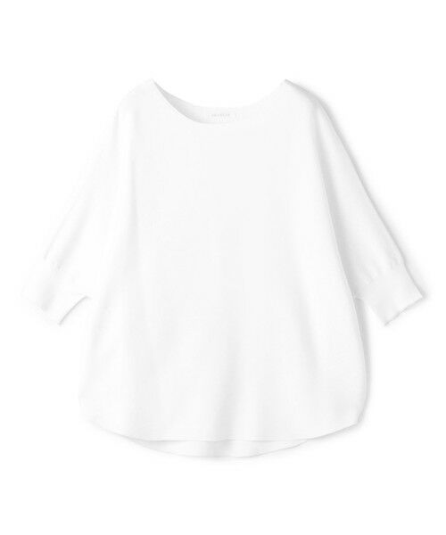 TOMORROWLAND / トゥモローランド ニット・セーター | クレープガーター ドルマンハーフスリーブ プルオーバー(11 ホワイト)