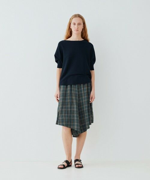 TOMORROWLAND / トゥモローランド ニット・セーター | クレープガーター ドルマンハーフスリーブ プルオーバー | 詳細1