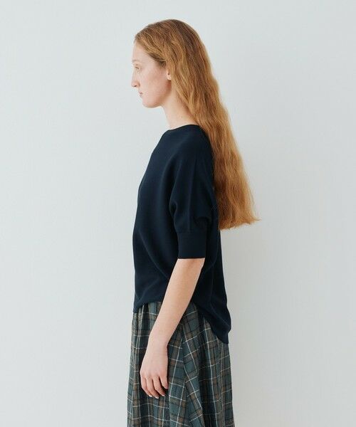 TOMORROWLAND / トゥモローランド ニット・セーター | クレープガーター ドルマンハーフスリーブ プルオーバー | 詳細3