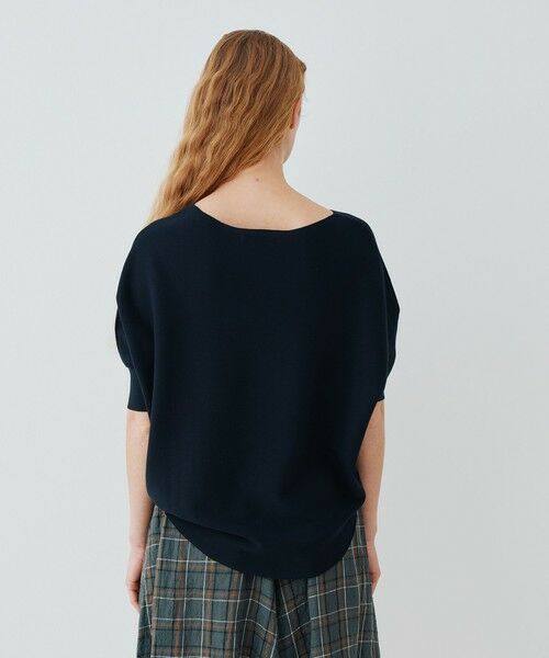 TOMORROWLAND / トゥモローランド ニット・セーター | クレープガーター ドルマンハーフスリーブ プルオーバー | 詳細4