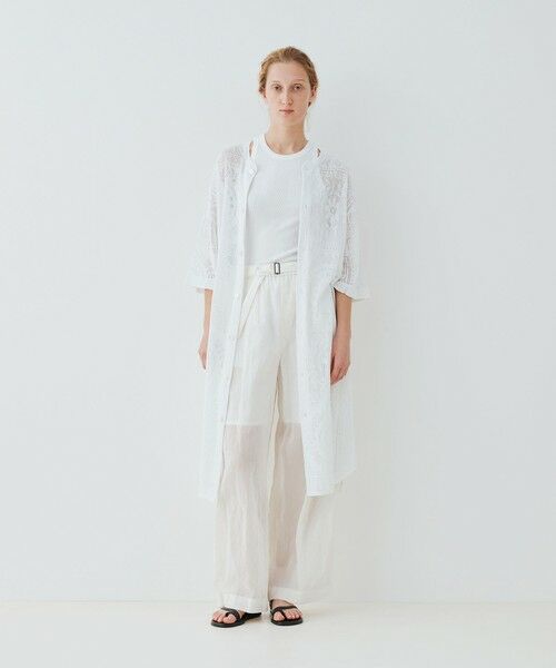 TOMORROWLAND / トゥモローランド カーディガン・ボレロ | メッシュワーク ロングカーディガン | 詳細1