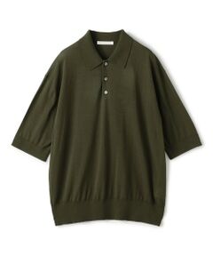 TOMORROWLAND / トゥモローランド ニット・セーター | クレープコットン ポロカラープルオーバー