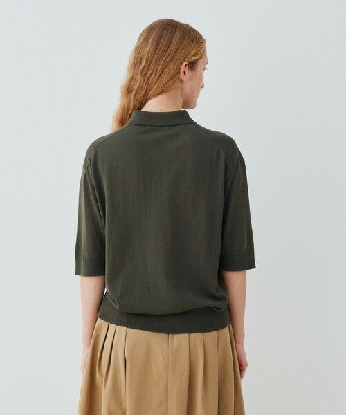 TOMORROWLAND / トゥモローランド ニット・セーター | クレープコットン ポロカラープルオーバー | 詳細4