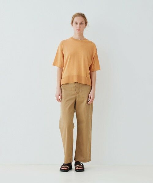 TOMORROWLAND / トゥモローランド ニット・セーター | クレープコットン ハーフスリーブプルオーバー | 詳細1